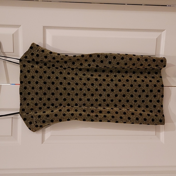 Glamorous Black and Gold Dress - Picture 2 of 5